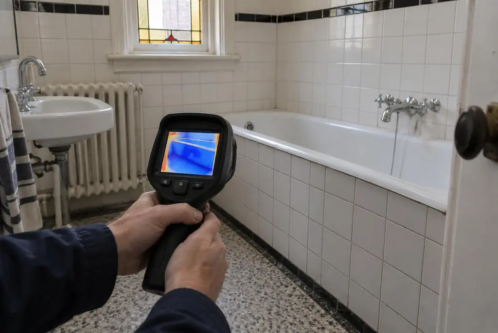 Lekdetectie Vierhouten – onderzoek in een badkamer van een oudere woning