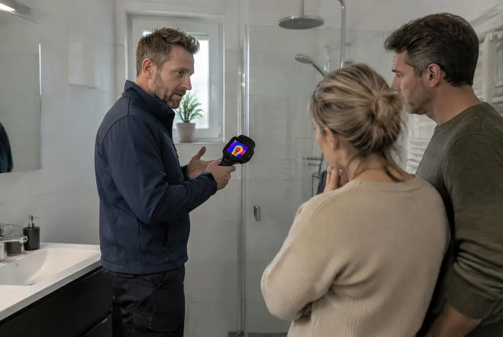 Lekdetectie Vierhouten – specialist legt bevindingen uit aan bewoner
